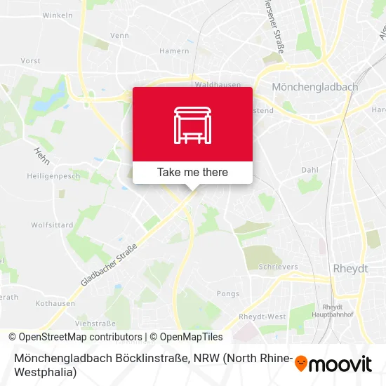 Карта Mönchengladbach Böcklinstraße