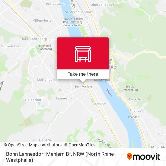 Карта Bonn Lannesdorf Mehlem Bf