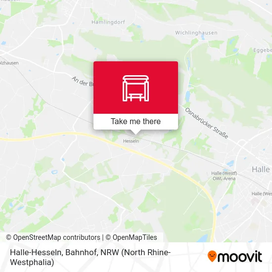 Карта Halle-Hesseln, Bahnhof