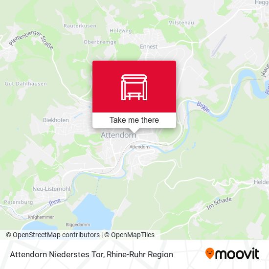 Карта Attendorn Niederstes Tor