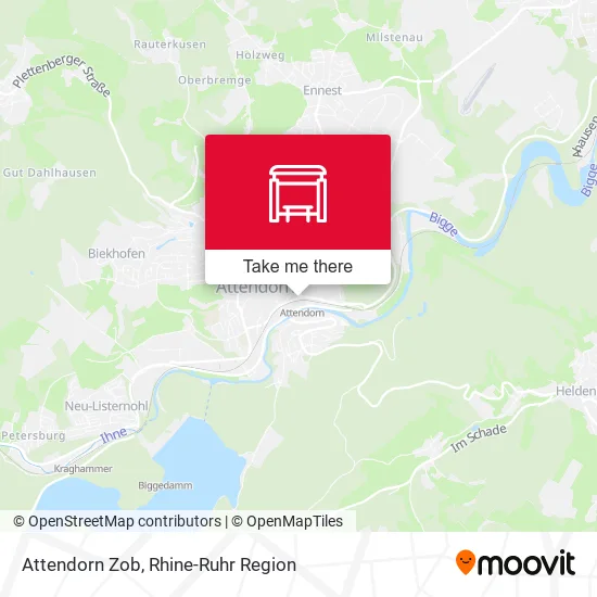 Карта Attendorn Zob