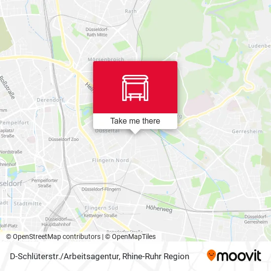 Карта D-Schlüterstr./Arbeitsagentur