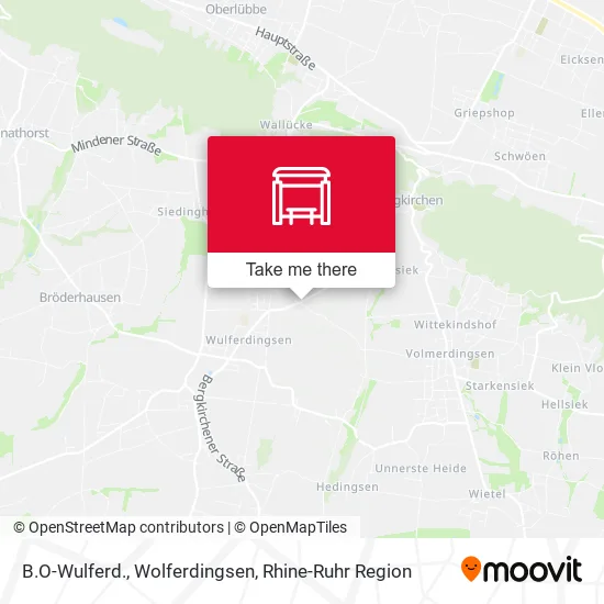 Карта B.O-Wulferd., Wolferdingsen