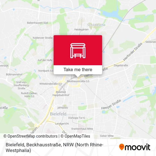 Bielefeld, Beckhausstraße map