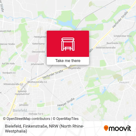 Bielefeld, Finkenstraße map