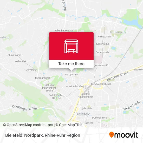 Карта Bielefeld, Nordpark