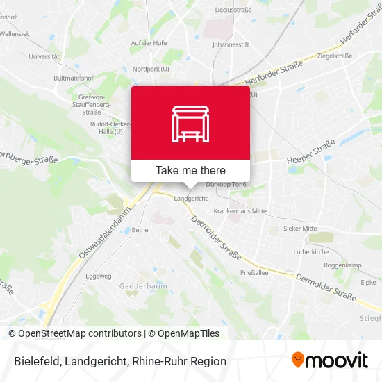 Карта Bielefeld, Landgericht