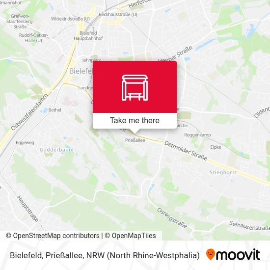 Bielefeld, Prießallee map