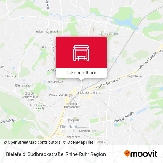Bielefeld, Sudbrackstraße map