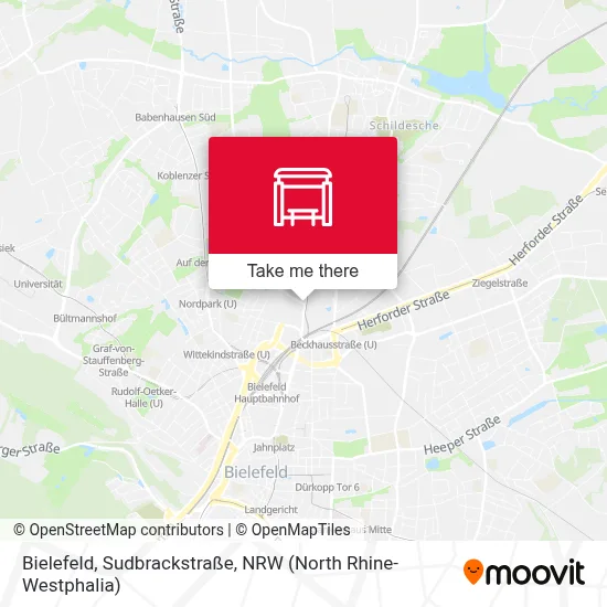 Bielefeld, Sudbrackstraße map