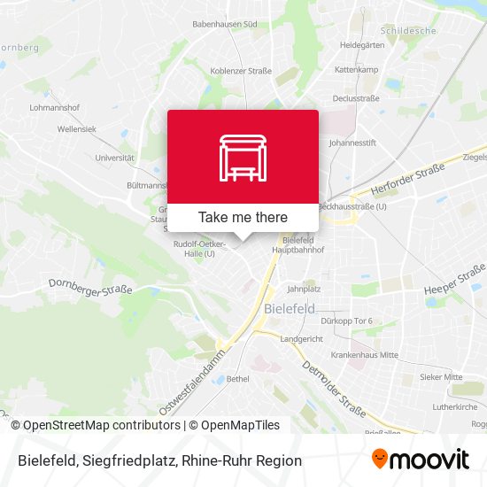 Bielefeld, Siegfriedplatz map