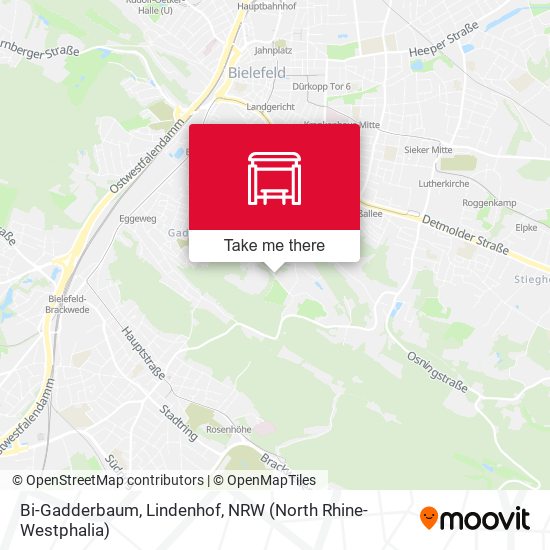 Bi-Gadderbaum, Lindenhof map