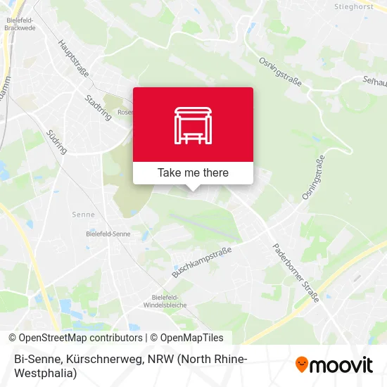 Bi-Senne, Kürschnerweg map