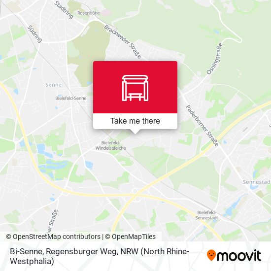 Bi-Senne, Regensburger Weg map