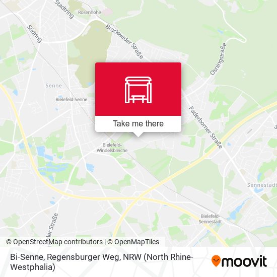 Bi-Senne, Regensburger Weg map