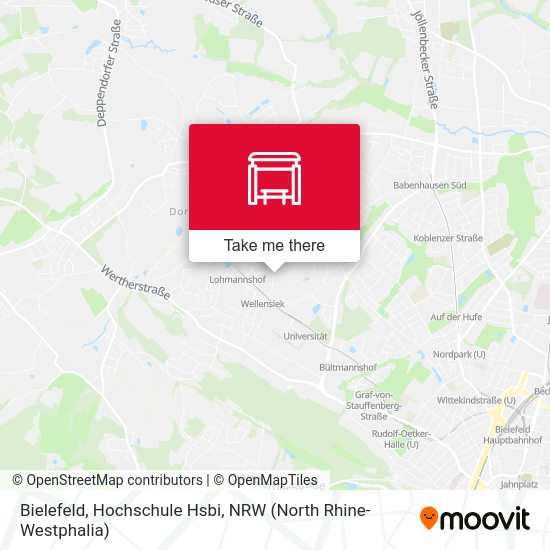 Bielefeld, Hochschule Hsbi map