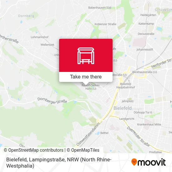 Bielefeld, Lampingstraße map