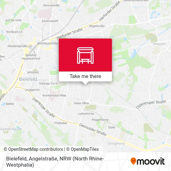 Bielefeld, Angelstraße map