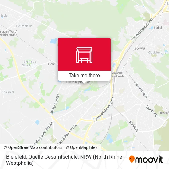 Bielefeld, Quelle Gesamtschule map