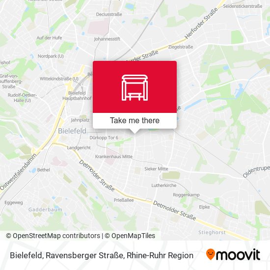 Bielefeld, Ravensberger Straße map