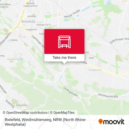 Bielefeld, Windmühlenweg map