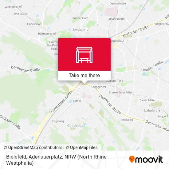 Bielefeld, Adenauerplatz map