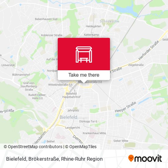Bielefeld, Brökerstraße map