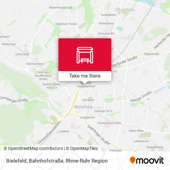 Bielefeld, Bahnhofstraße map