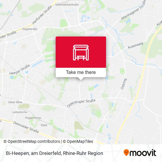 Bi-Heepen, am Dreierfeld map