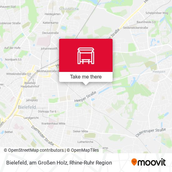 Bielefeld, am Großen Holz map