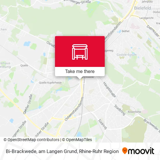 Карта Bi-Brackwede, am Langen Grund