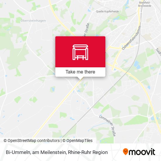 Bi-Ummeln, am Meilenstein map