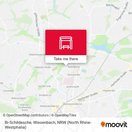 Bi-Schildesche, Wiesenbach map
