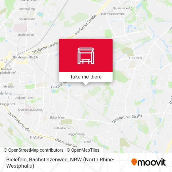 Bielefeld, Bachstelzenweg map