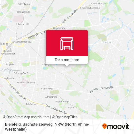 Bielefeld, Bachstelzenweg map