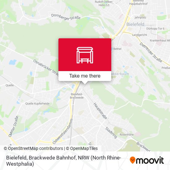 Bielefeld, Brackwede Bahnhof map