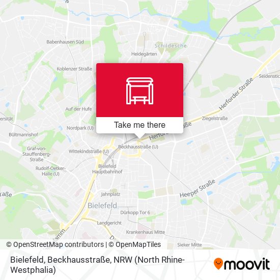 Bielefeld, Beckhausstraße map