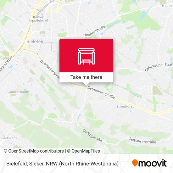 Bielefeld, Sieker map