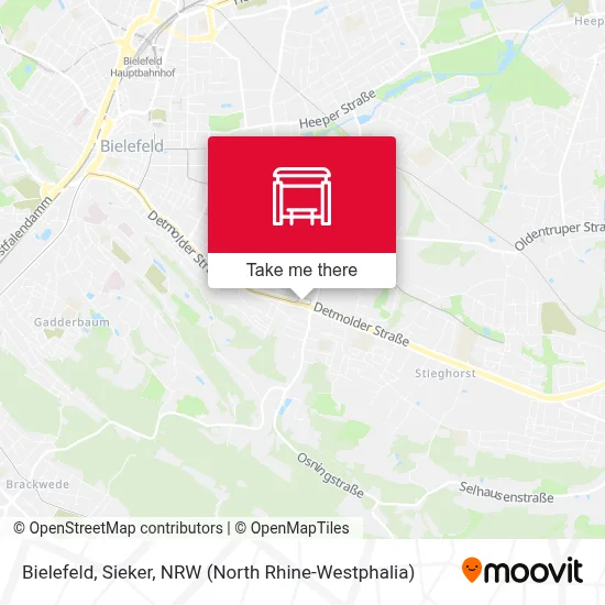 Bielefeld, Sieker map