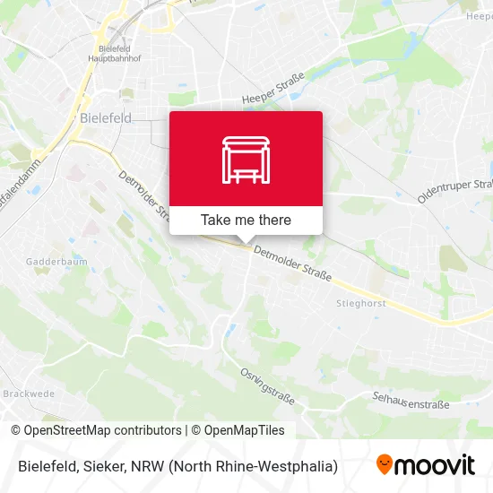 Bielefeld, Sieker map
