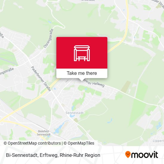 Bi-Sennestadt, Erftweg map