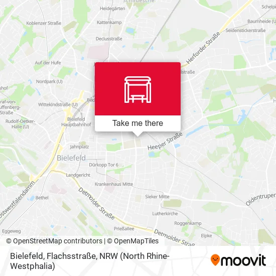 Карта Bielefeld, Flachsstraße