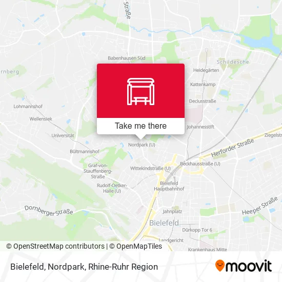 Карта Bielefeld, Nordpark