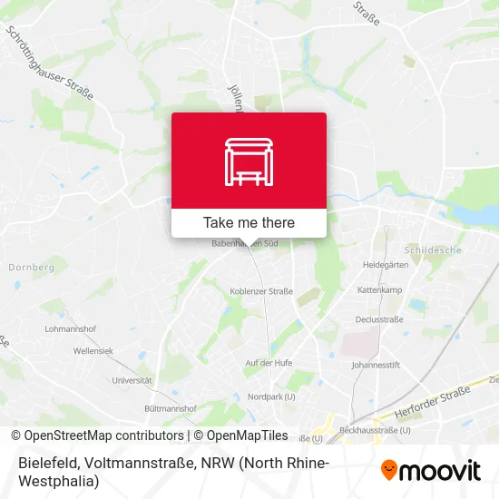 Карта Bielefeld, Voltmannstraße