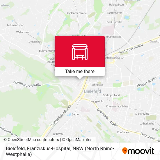 Bielefeld, Franziskus-Hospital map