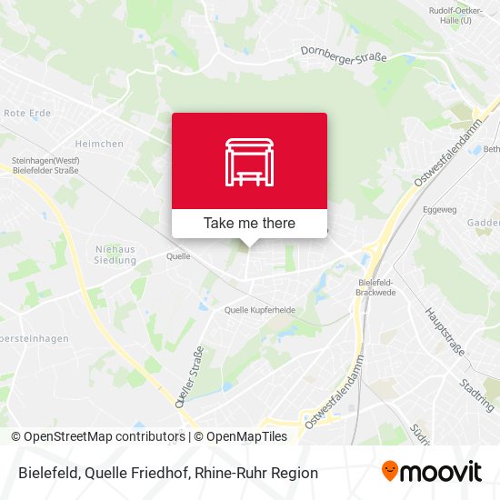 Bielefeld, Quelle Friedhof map
