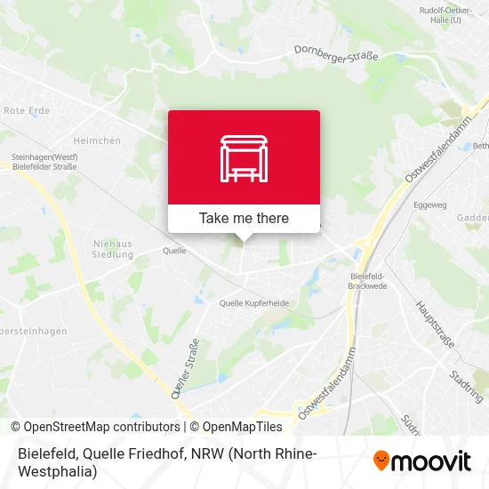 Bielefeld, Quelle Friedhof map