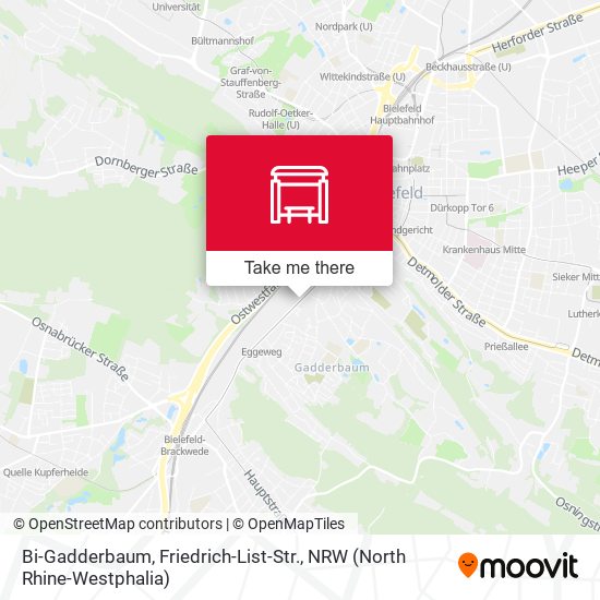 Bi-Gadderbaum, Friedrich-List-Str. map