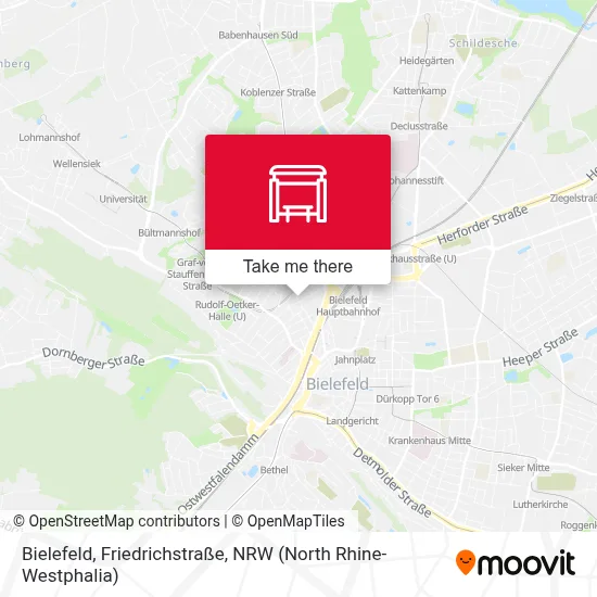 Bielefeld, Friedrichstraße map