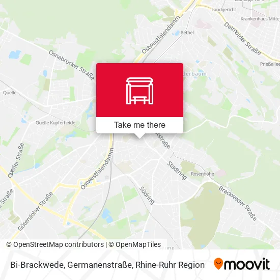 Карта Bi-Brackwede, Germanenstraße
